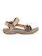 Teva Fi Lite Damen Flache Sandalen Sportlich in Beige Farbe