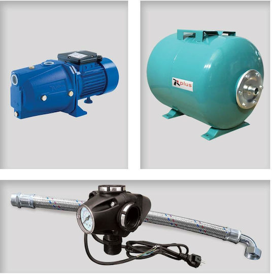 Plus 303522 Single Phase Water Pressure Pump with Horizontal 50 Litre Container 1hp