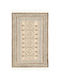 Newplan 1016 Art Handmade Summer Rectangular Rug Cotton with Fringes Beige