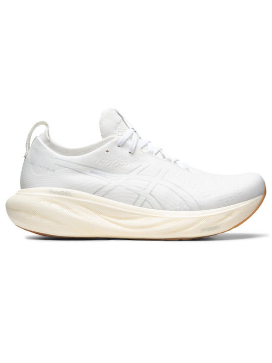 ASICS Gel-Nimbus 25 Ανδρικά Αθλητικά Παπούτσια Running Λευκά