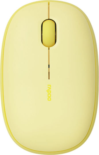 Rapoo M660 Silent Ασύρματο Bluetooth Ποντίκι Κίτρινο