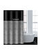 Guy Laroche Musk Κουρτίνα Μπάνιου Υφασμάτινη με Τρουκς 240x185 cm Μαύρη