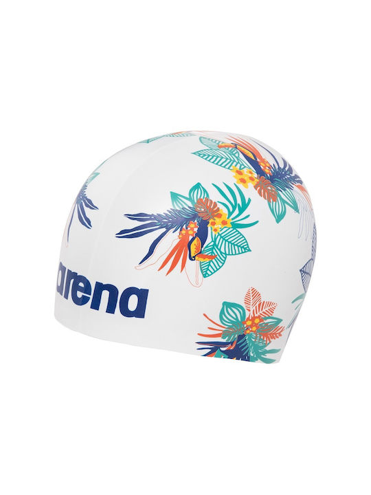 Arena Poolish Moulded Silicone Adults Swimming Cap White