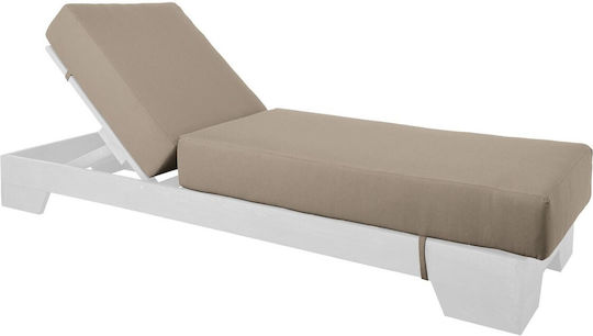 Woodwell Αδιάβροχο Μαξιλάρι Ξαπλώστρας με Πλάτη Verano Cappuccino 208x69εκ.