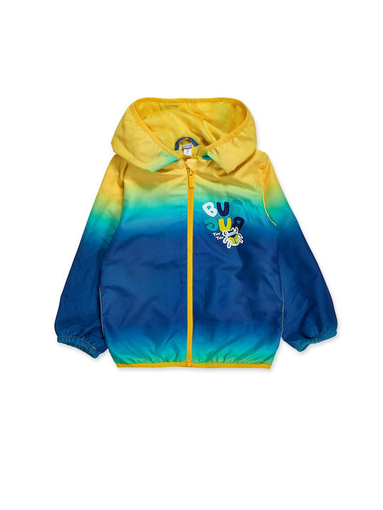 Tuc Tuc Windproof Boys Casual Jacket Multicolour with Ηood