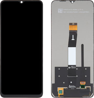 Mobile Phone Screen Replacement with Touch Mechanism for Redmi 12C (Black)