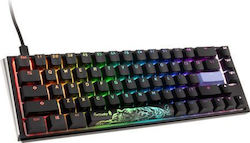 Ducky One 3 SF Tastatură Mecanică de Gaming 65% cu Cherry MX Blue întrerupătoare și iluminare RGB Black / White