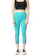 Women's Capri Leggings High Waist Turquoise