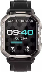 DAS.4 SG35 Smartwatch με Παλμογράφο (Μαύρο)