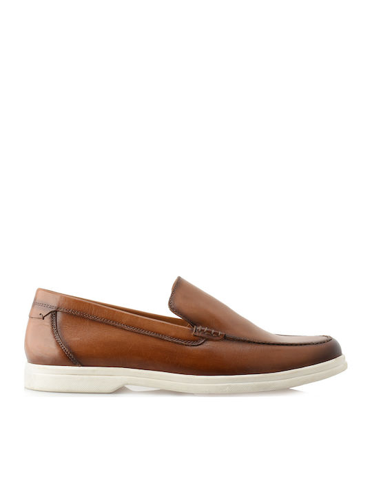 Δερμάτινα Ανδρικά Loafers Tan Cow Crust