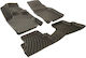 Wöller Set of Front and Rear Mats 4pcs Tray Type for Suzuki Jimny 2018+ Black
