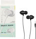 Treqa EP-751 Earbuds Handsfree with 3.5mm Connector Black