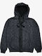 Kids Sweatshirt Cardigan Cotton with Hood Black Kids Textile Zip Hoodie