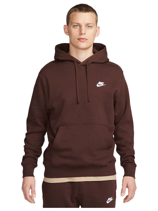 Nike Club Sweatshirt mit Kapuze Braun