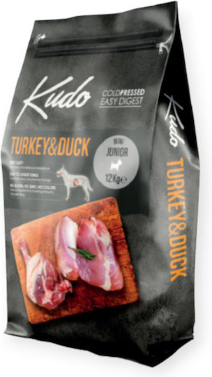 Kudo Turkey & Duck 3kg Trockenfutter für erwachsene Hunde kleiner Rassen mit Türkei und Ente