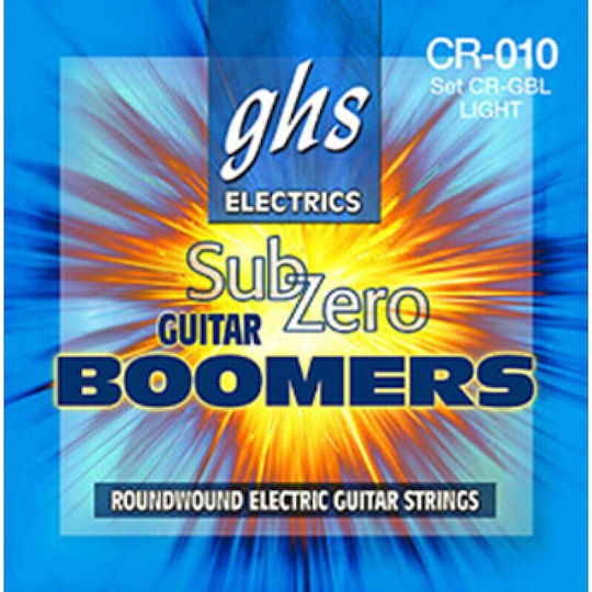 GHS Strings Sub-Zero Set of Electric Guitar Strings Nickel Plated Steel 11 - 50 Ultra Light