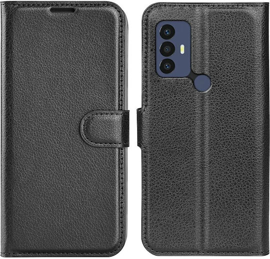 Hurtel Magnet Book Δερματίνης Μαύρο (TCL 306 / 305 / 30 SE / 30E)