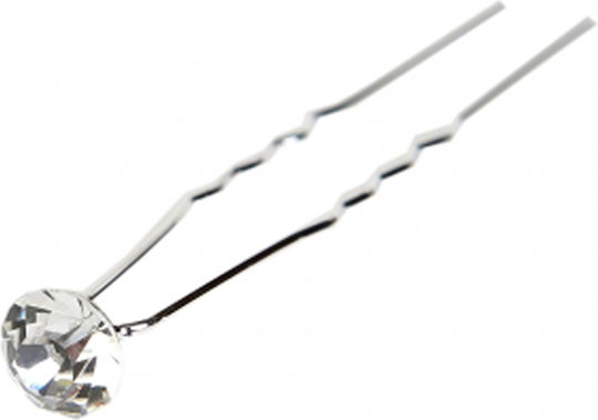 Ro-Ro Accessories Silver Rhinestone Hair Pin
