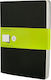 Moleskine Cahier Σετ 3 Σημειωματάρια Bullet 60 Φύλλων με Λευκές Σελίδες Μαύρα