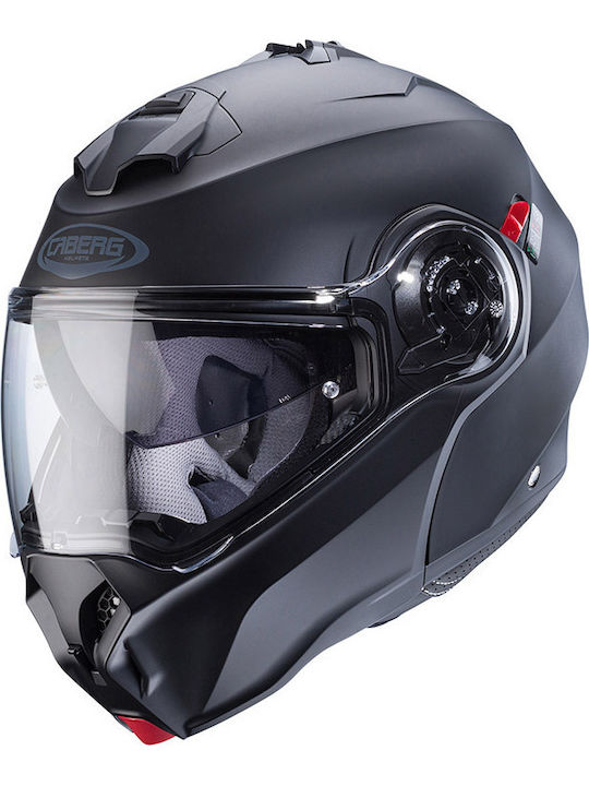 Caberg Duke Evo Cască Moto Neagră Mată Flip-Up ECE 22.06 1600 g cu Pinlock