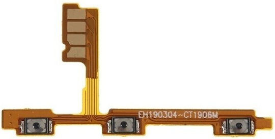 Kabel mit Lautstärke-Tasten in Orange Farbe für Huawei P30 Lite
