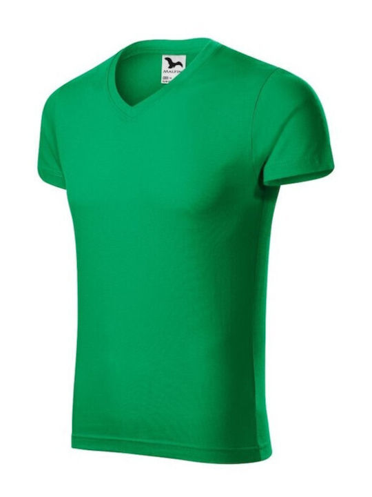 Malfini Men's Short Sleeve Promotional T-Shirt Green 146-16