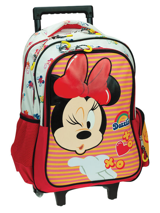 Gim Minnie Mouse School Bag Trolley Elementary, Elementary in Red color 27lt