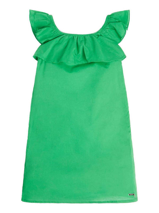 Guess Παιδικό Φόρεμα Αμάνικο Πράσινο