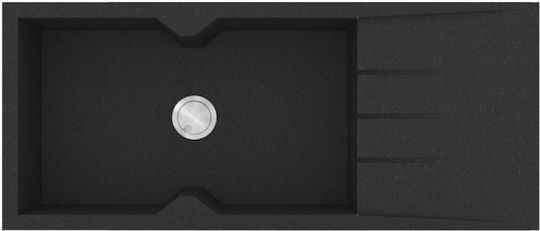 Sanitec Ultra Granite Drop-In Мивка от Синтетичен Гранит Ш116xД50см Grigio