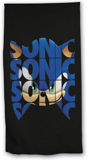 Aymax Micro Sonic Kids Beach Towel Black 140x70cm