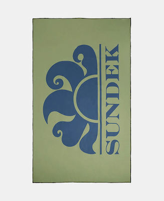 Sundek T3S090 Beach Towel Green 172x102cm.