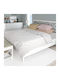 Dimcol Decke Pique Einzel 165x250cm White