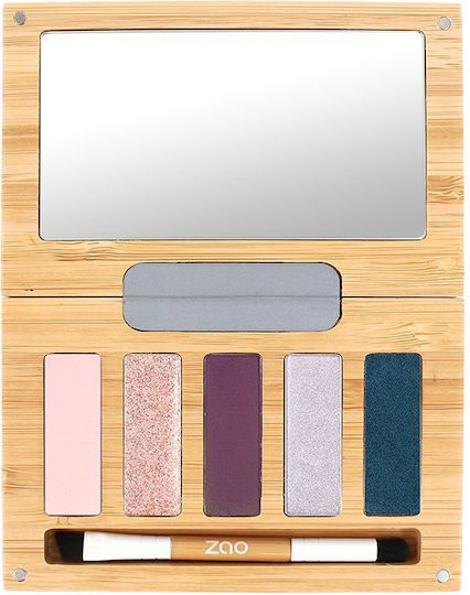 Zao Organic Makeup Night & Roses Палитра с Сенки за Очите в Пресована Пудра