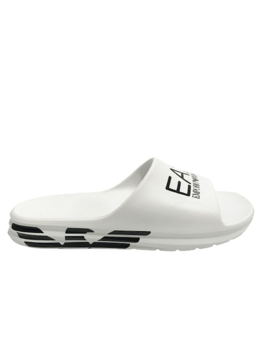 Emporio Armani Men's Slides White