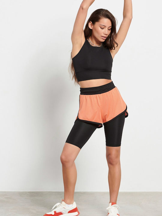 BodyTalk 1231-901805 Women's Sporty Shorts Orange