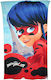 Prosoape de plajă pentru copii Miraculous Ladybug 70x140cm (ER4355A) albastru