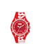 Diesel Griffed Uhr Solar mit Rot Stoffarmband