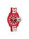 Diesel Baby Chief Uhr Solar mit Rot Stoffarmband