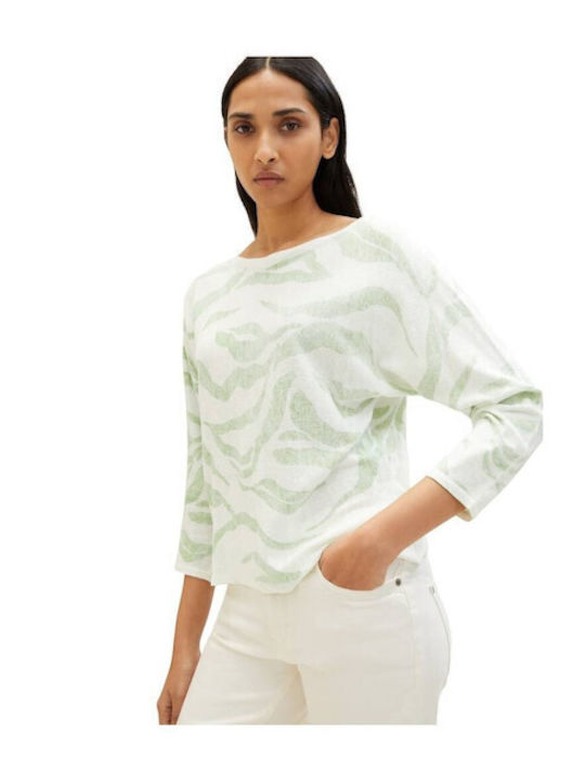 Tom Tailor Women's Long Sleeve Sweater Green