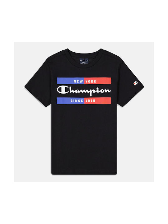 Champion Παιδικό T-shirt Μαύρο