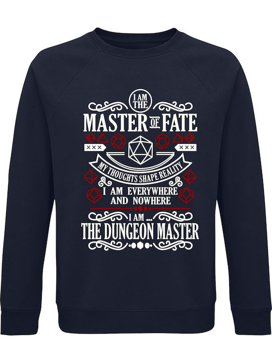 Sweatshirt Unisex Organic " Dungeon Master " French Navy