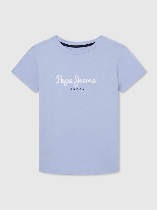 Kids' T-shirt Light Blue New Art
