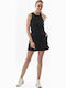 041316 Women's Summer Blouse Cotton Sleeveless Black