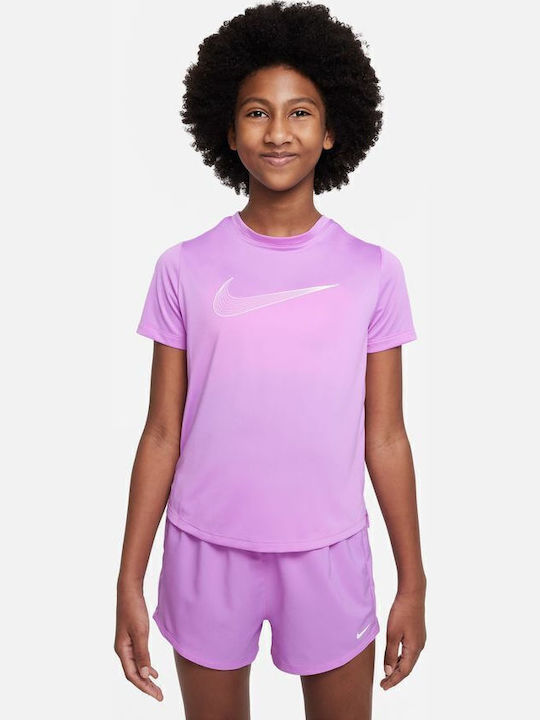 Nike Детска тениска Dri-Fit Лилав