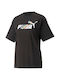 Puma Love Is Love Damen Sport T-Shirt Schwarz