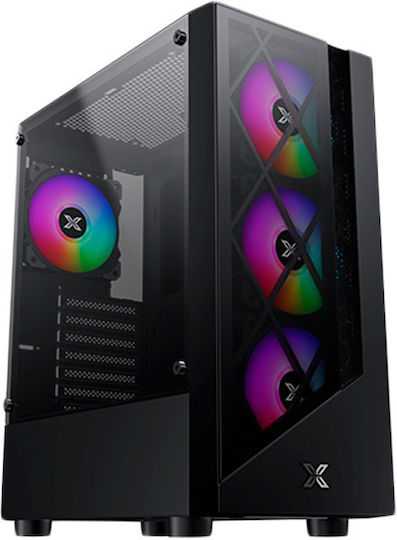Xigmatek Duke Gaming Midi Tower Κουτί Υπολογιστή με Πλαϊνό Παράθυρο Μαύρο