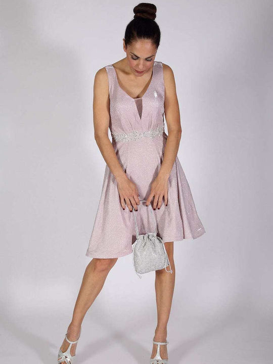 Evening Short Dress Pink