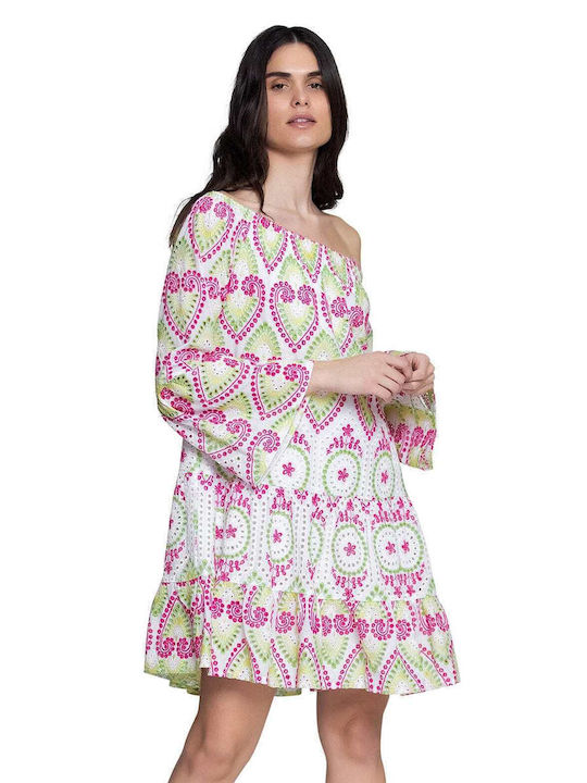 Kasia Mini Dress 7852 Ροζ