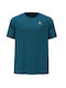Odlo Essentials Chill-Tec Αθλητικό Ανδρικό T-shirt Πράσινο με Στάμπα