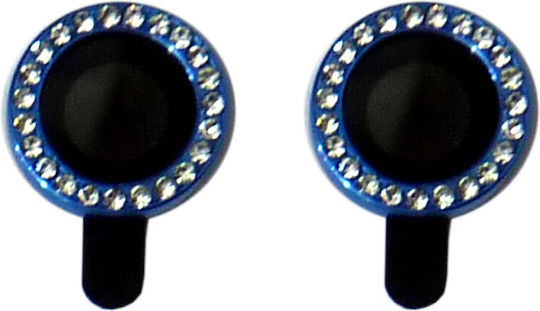 Τζαμάκι Κάμερας Strass Μπλε για iPhone 12 mini